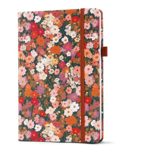 Lined Journal Notebook A5, College Ruled Hardcover Journal for Women, 160 Pages with 100gsm Thick Paper for Writing, Work, Notes & Journaling, Gift for Women, Night Floral - color: F-Night Floral, style: Lined