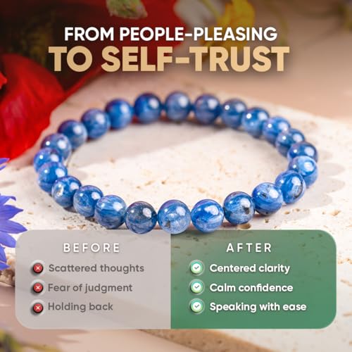 Spiritual Bracelets for Women & Men, Healing Crystal Bracelet with Natural Stones for Meditation, Chakra Alignment & Inner Transformation - style: My Truth, My Power