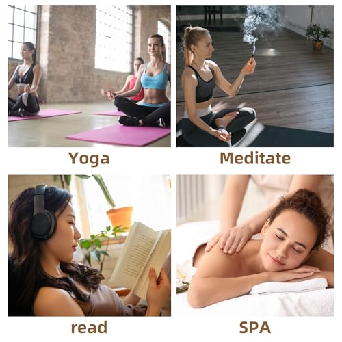 Multi-Use Meditation Tray, Ash Catcher Ceramic Incense Burner Holder for Palo Santo, Sage Sticks & Candles, Easy-Clean Design for Meditation Rooms, Yoga Studios & Home Altars (Black) - color: Black