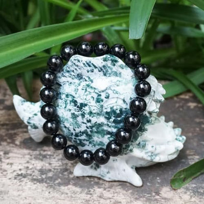 Single-pack of pure gemstone bracelets… - color: Black-Tourmaline-10MM