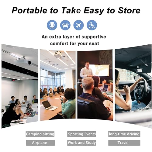 Sondor Travel Cushion,Airplane Cushion Seat for Long Fly,Inflatable Seat Cushion for Airplane,Stadium Seats,Office Chair, Wheelchair, Cars, Home Living
