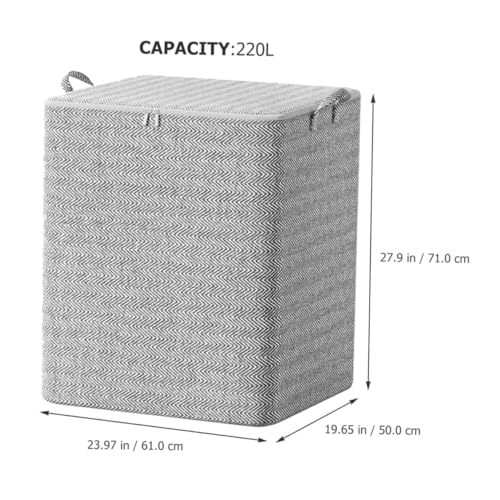 GLEAVI Quilt Storage Bag Multi-use Bedding Organizer for Clothes Blankets and Luggage Non-woven for Home Moving and Travel
