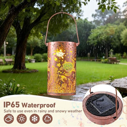 Retisee Sea Turtle Design Solar Wind Chimes Outdoor Metal Turtle Gifts Solar Light Windchimes Outside Indoors Christmas Decoration Birthday Gift for Home Lawn Porch Patio Garden Yard - style: Turtle