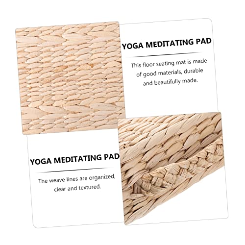 1pc Hand-Made Woven Mat Straw Meditation Cushion for Home Use Thickness for Yoga Meditation and Decorative Seating