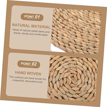 Elegant Meditation Pillow Yoga Seating Mat Handmade Craftsmanship Woven Floor Cushion for Home