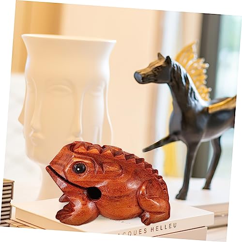 VICASKY 3pcs Wooden Sound Toad Pig Owl Music Percussion Instruments for Home Office Decoration Realistic Sounds Premium Craftsmanship