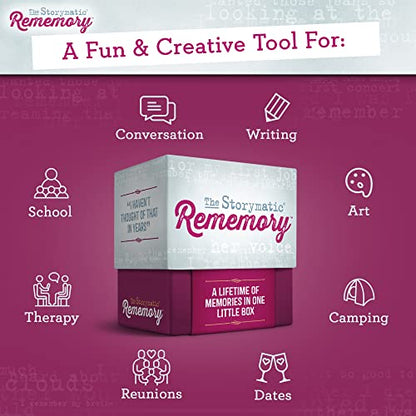 Storymatic Rememory – Writing Prompt and Memory Prompt – Conversation Cards for Family and Friends