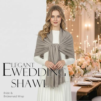 Shawl Wraps for Women Pashmina Shawls and Wraps for Evening Dresses Large Soft Scarf Winter Scarf Wedding Shawl… - color: Coffee