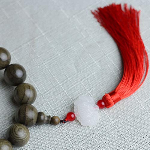 Zen Dear Unisex Burried Ebony Prayer Beads Buddha Buddhist Prayer Beads Meditation Mala Necklace Bracelet - style: 20mm 21 Beads Boutique