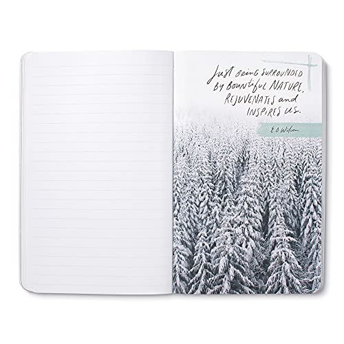Compendium Softcover Journal - Taste the beauty of the wild. – A Write Now Journal with 128 Lined Pages, 5″W x 8″H - color: Wild Ocean Blue
