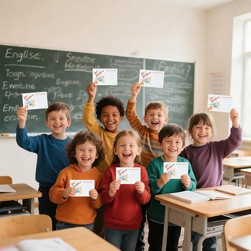 52 Pcs Positive Shout Out Card – Appreciation and Recognition Cards for Teachers, Students, Employees, and Office Staff – Motivational Reward Cards for School Workplace - color: Speaker