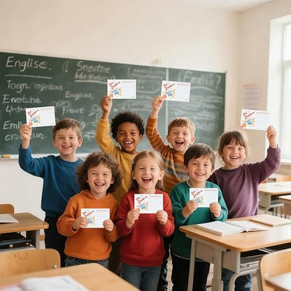 52 Pcs Positive Shout Out Card – Appreciation and Recognition Cards for Teachers, Students, Employees, and Office Staff – Motivational Reward Cards for School Workplace - color: Speaker