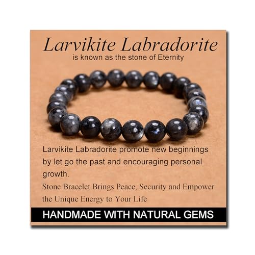MASSIVE BEADS Handmade Yoga Stretch Elastic Bracelet Natural Stone Crystal Healing Power Energy Gifts for Unisex Adult 4mm 6mm 8mm 10mm