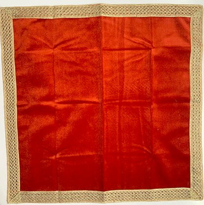 SMMS Spiritual Velvet Table Cloth Altar Tarot Spread (Red, Small- 46cm*46cm/ 18inch*18inch) - color: Red, size: Small- 46cm*46cm/ 18inch*18inch