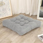 LOVMOC 22 inches Meditation Pillow, Square Large Floor Cushions for Adults, Thick Corduroy Floor Pillows for Sitting, Yoga, Living Room, Sofa, Tatami, LightGrey