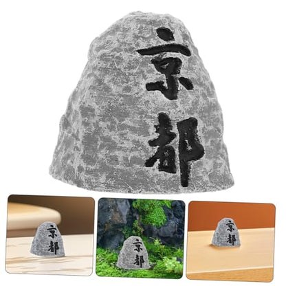 SUPVOX Stone Monument Statue Japanese Garden Decor Mini Zen Garden Rock for Home Office Desk Decor