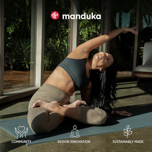 Manduka PRO Yoga Mat - 6mm | Lifetime Durability | Hygienic Construction | Premium Studio Quality | Teacher Approved - color: Midnight, size: 71" x 26"