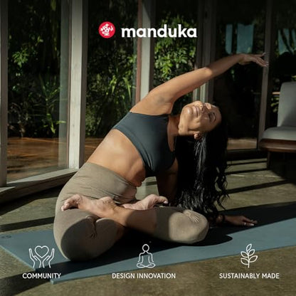 Manduka PRO Yoga Mat - 6mm | Lifetime Durability | Hygienic Construction | Premium Studio Quality | Teacher Approved - color: Midnight, size: 71" x 26"