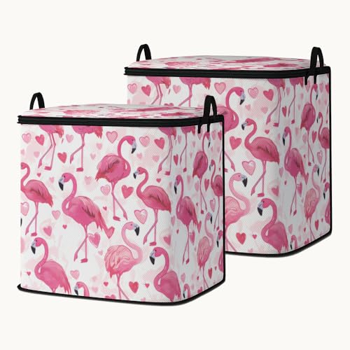 2pcs closet organizers and storage under bed,clothing blanket sweater sheet bedding comforter duvet quilt pillow toy storage bags with lids,dorm room essentials for containers 95L - color: 50
