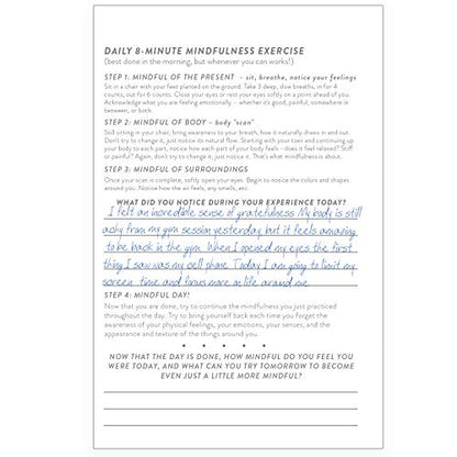 Eccolo Guided Inspirational Journal Notebook, “Be Calm”, Hardcover, A5 Guided Journal with Quotes for Relaxation, 256 Ruled Pages, Mindfulness Journal (4.75x6.7 inches)