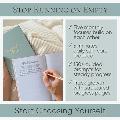 Guided Daily Journal for Women with Prompts | Self Love, Self Care, Wellness & Mindfulness for Personal Growth | 150+ Reflection Exercises for Clarity | 5 Month Undated A5 Hardcover (Green) - color: Green