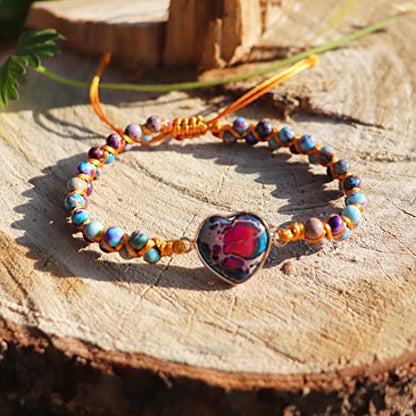 YGLINE Boho Handmade Natural Stone Bead Wrap Wrist Statment Bracelet Jewelry Collection