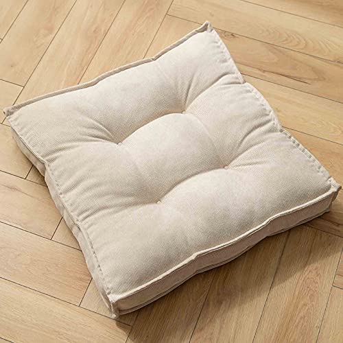 BK&MF Square Meditation Pillow, Floor Seat Pillows Yoga Meditation Cushion Seat CushionTatami for Yoga Living Room Balcony Office Outdoor,A,45x45x8cm(18x18x3inch)