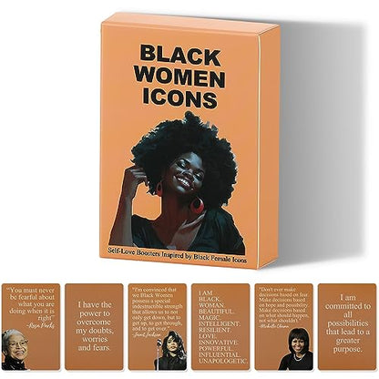 Sincerez Affirmation Cards for Black Women - Daily Affirmations with Mindfulness Quotes and Inspirational Sayings, 30 Cards, 60 x 90 mm