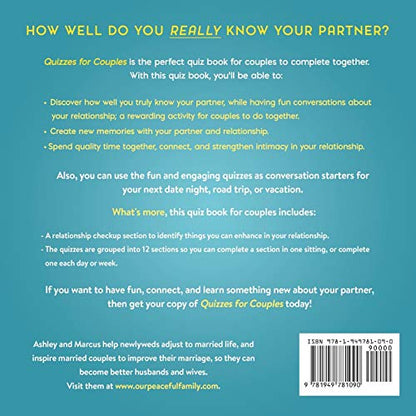 Quizzes for Couples: Fun Questions to Complete Together and Strengthen Your Relationship (Activity Books for Couples Series)
