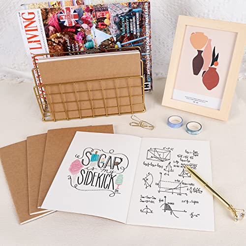 EOOUT 48pcs Blank Kraft Notebooks, Bulk Journals for Kids, 60 Pages/80GSM, 8.3 X 5.5 Inch, Travel Journal Set, for Travelers, Students and Office Supplies - style: Blank-48pack