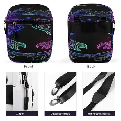Stylish Messenger Bags Easy to Clean, Sling Backpack with Zipper, Crossbody Bag for Gym - color: Picture(342)