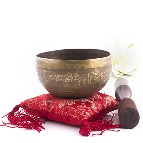 Genuine Hand Hammered Engraved Tibetan Singing Bowl