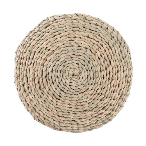 Meditation Cushions Yoga Cushion Meditation florensi Meditation Cushion Round Straw Cushion Yoga Meditation Cushion Silk Padding Floor Mat (Khaki1)