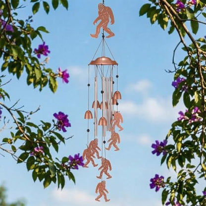 Bigfoot Wind Chimes Outdoor, Metal Sasquatch Gifts for Men Dad Grandpa, Unique Garden Patio Yard Decor Windchime - size: Bigfoot