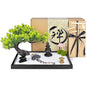 Artcome Japanese Zen Sand Garden for Desk - Home, Office Desk Accessories - Bamboo Crafted Meditation Therapy Tray - Mindful Relaxation and Meditation Tool for Stress Relief - Gift Set - size: 11" x 7" x 7.3"