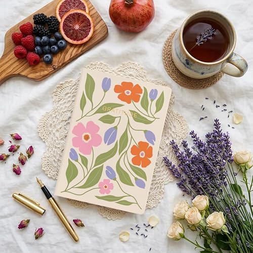 And Per Se Gratitude Journal – 5 Minute Daily Practice for Women with Prompts & Quotes – Undated Mindfulness & Happiness Notebook (Botanical Floral)