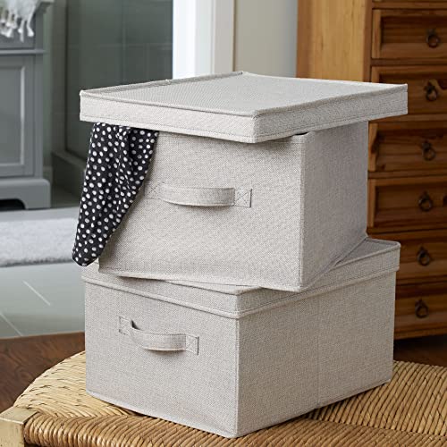 Household Essentials Large Fabric Storage Bins 2 Pack, Gray - color: Grey