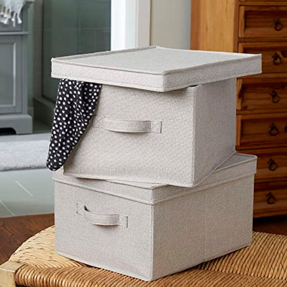 Household Essentials Large Fabric Storage Bins 2 Pack, Gray - color: Grey