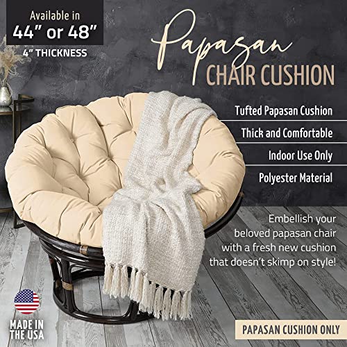 Mozaic Home Ice Mint 48 in x 48 in x 4 in Papasan Cushion - color: Ice Mint, size: 48 in x 48 in x 4 in