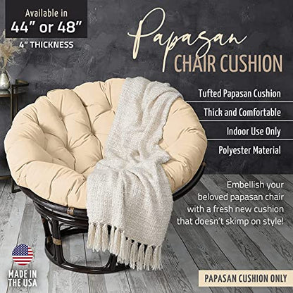 Mozaic Home Ice Mint 48 in x 48 in x 4 in Papasan Cushion - color: Ice Mint, size: 48 in x 48 in x 4 in
