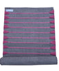 Jaipur Art & Rugs Cotton Yoga Rug - Eco-Friendly Hand-Woven Thick Mat (24”x72”x5mm) for Everyday Fitness at Home - Comfortable & Extra-Long - color: Grey-Pink