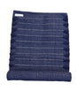 Jaipur Art & Rugs Cotton Yoga Rug - Eco-Friendly Hand-Woven Thick Mat (24”x72”x5mm) for Everyday Fitness at Home - Comfortable & Extra-Long - color: Navy Blue