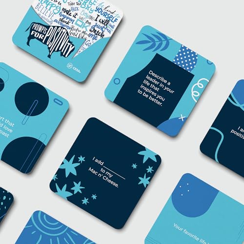 Positivity Prompt Cards – Reflection & Conversation Starters for Educators, Leaders & Teams – 54 Card Deck for Team Building, Mindfulness, & Coaching Activities
