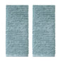 SKL Home CloudSoft Cotton Luxury Hand Towel 2pc Set for Bath/Kitchen/Bar & Gift, Teal