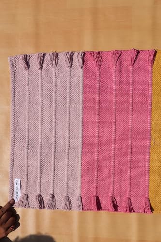 Jaipur art & Rugs Cotton Yoga Mat - Eco-Friendly Hand-Woven Rug - Non Slip & Thick (24”x72”x5mm) for Everyday Fitness at Home - Comfortable Extra-Long - color: Multicolor 11