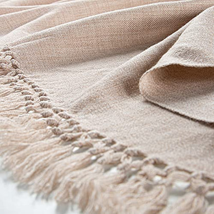 Meditation Shawl or Meditation Blanket, Shawl/Wrap, Oversize Scarf/Stole. Large. Unisex. - color: Beige