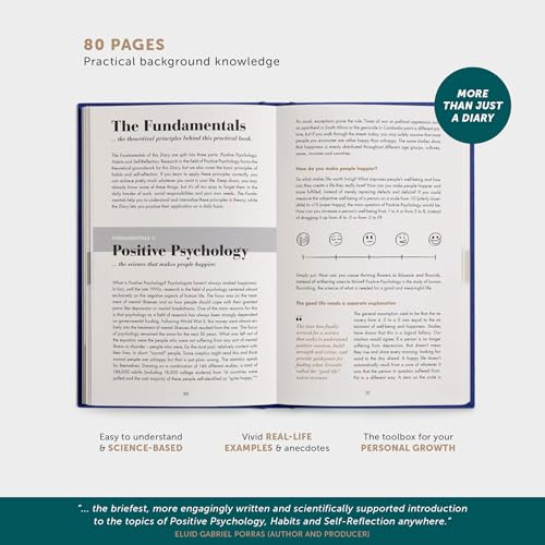 6-Minute Diary – 3-Million-User Gratitude Journal for Women & Men with Prompts – Guided Self Care Book Based on Positive Psychology – Daily Manifestation - color: Night Sky