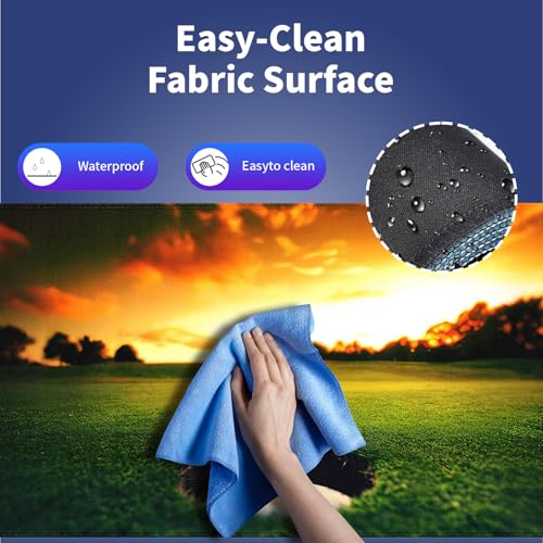 Extra Large Gaming & Office Mouse Pad (31.5" x 11.8") – Golf Ball Near Hole Golf Field, Premium XXL Desk Mat with Durable Stitched Edges & Smooth Fabric Surface & Anti-Slip Rubber Base - color: Golf Ball Near Hole
