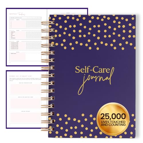 Self-Care Journal for Women with Prompts | Guided 90-Day Daily & Weekly Undated Reflection Planner for Mindfulness,Productivity & Personal Development, 8.25 x 5.75 Inches - Plum - color: Plum