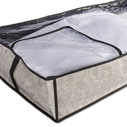 DII Breathable Closet Soft Storage Bag, Damask, Chest Size - color: Damask, style: Chest Size